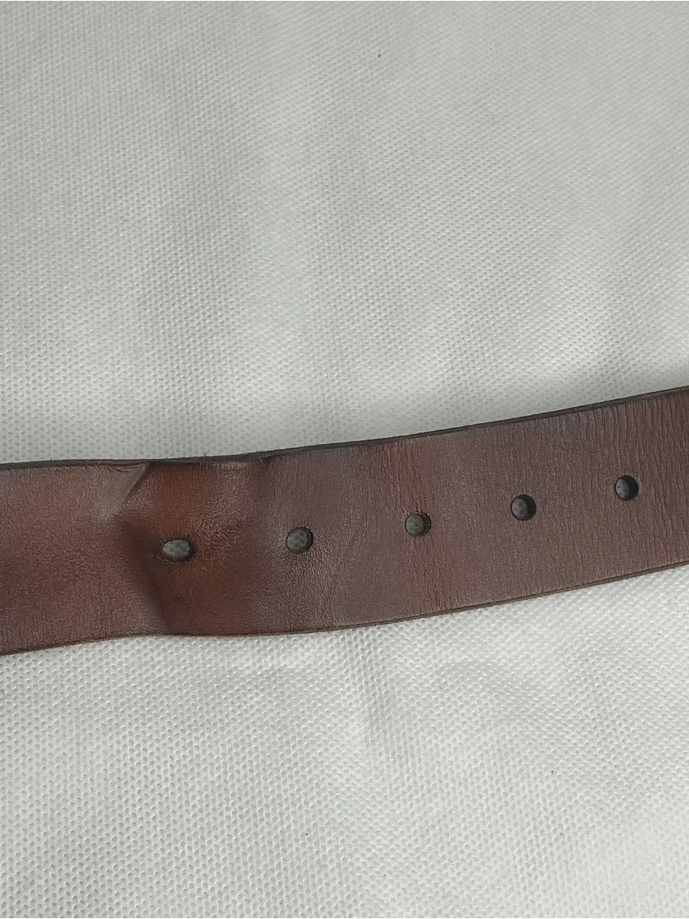 The GAP Genuine Cow Leather Belt Mens SZ 44 Brown Bronze Red Stitch Work Western